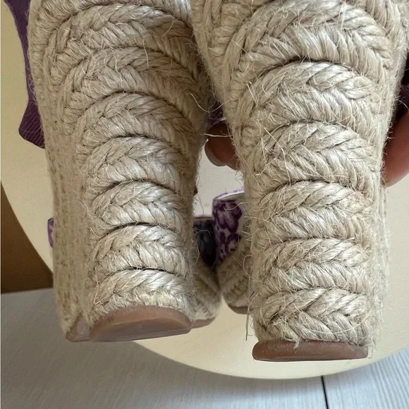 Burberry Wedge Wrap Sandals - Picture 7 of 8